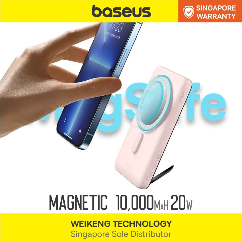 Baseus Magnetic Bracket Wireless Fast Charge Power Bank Mah W