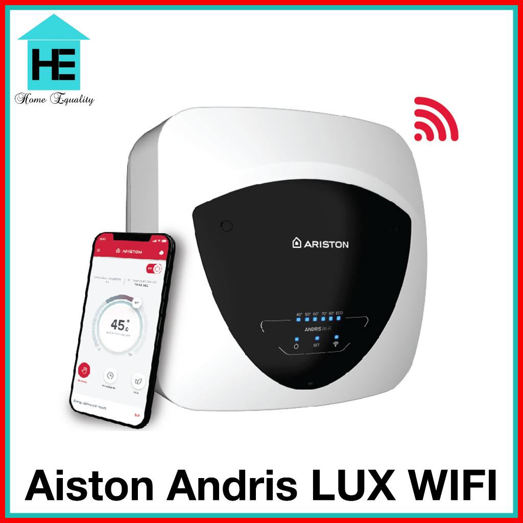 Ariston NEW Andris Lux Wi Fi 15L 30L WIFI Storage Heater Made In Italy