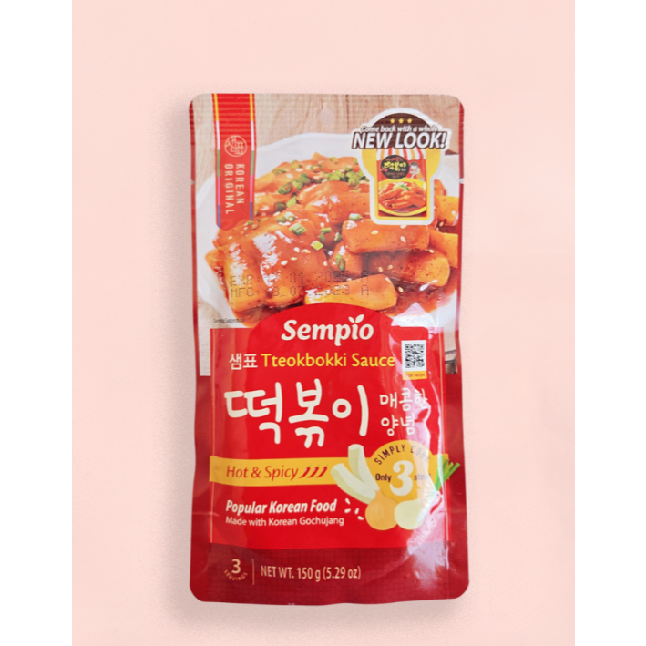 Sempio Tteokbokki Rice Cake Sauce G Hot Spicy 샘표 떡뽁이 매콤한 양념