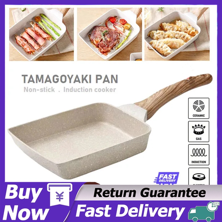 Ready StockInduction Non Stick Tamagoyaki Grill Pan Omelette Tamago