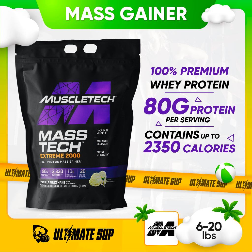 Muscletech Mass Tech Extreme Masstech Elite Mass Gainer