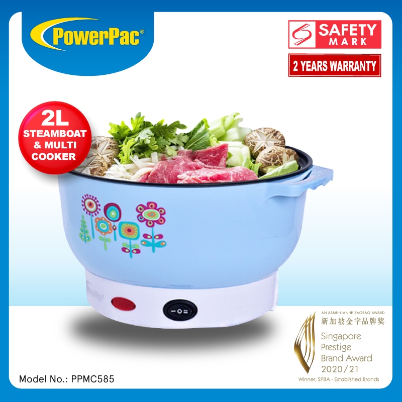 PowerPac Electric Multi Cooker 2 0L Steamboat Noodle Cooker Hot Pot