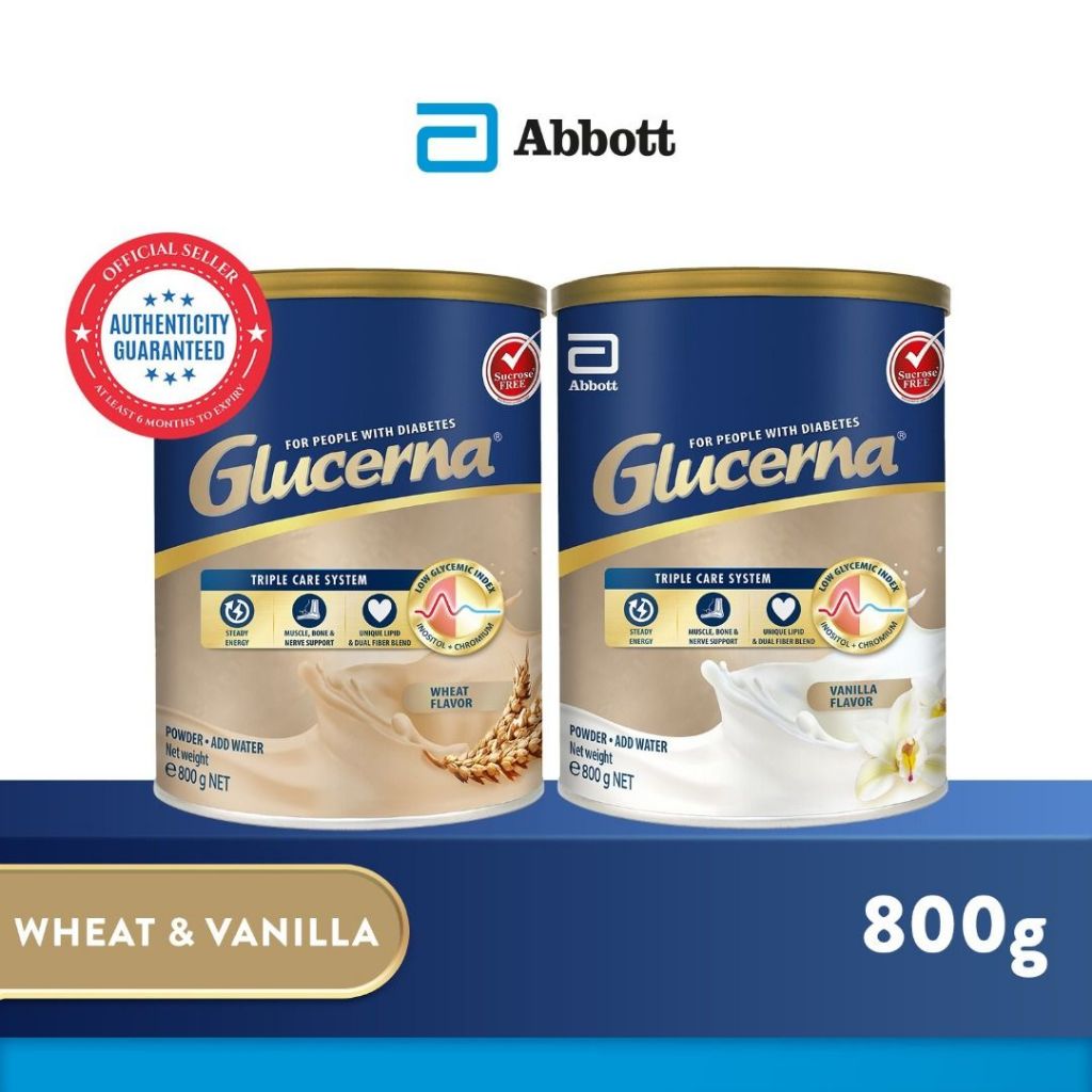 G X Tins Glucerna Triple Care Powder Vanilla Wheat