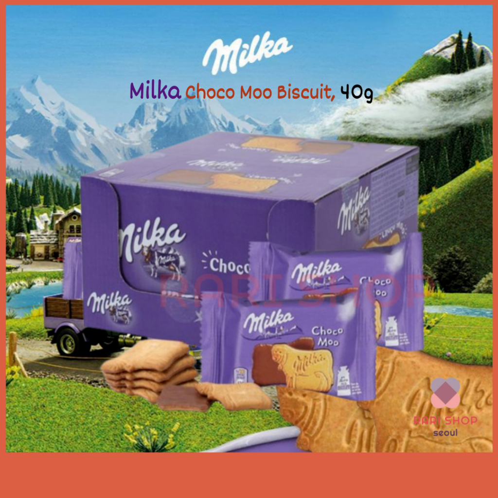 Milka Milka Choco Moo Biscuit 40g Chocolate Snack 200g Shopee Singapore