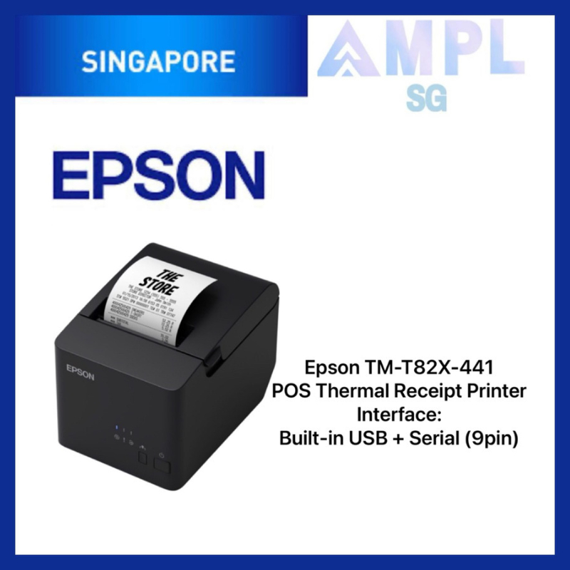 Epson TM T82X 441 POS Thermal Receipt Printer Interface Built In USB