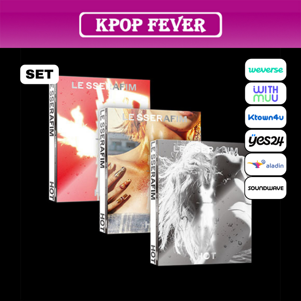 LE SSERAFIM HOT 5th Mini Album PHOTOBOOK Ver SET POB