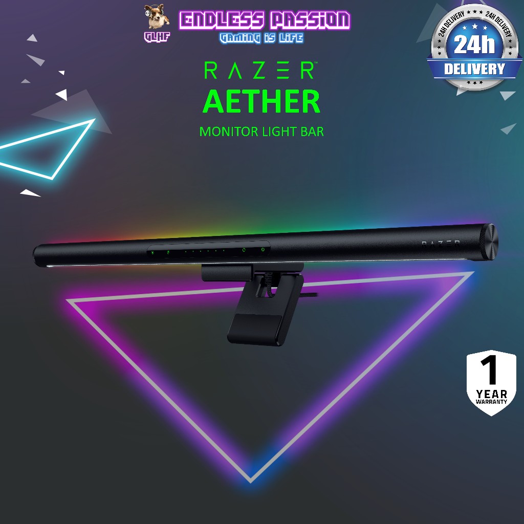 Razer Aether Monitor Light Bar Rgb Led Light Bar For Gamer Rooms