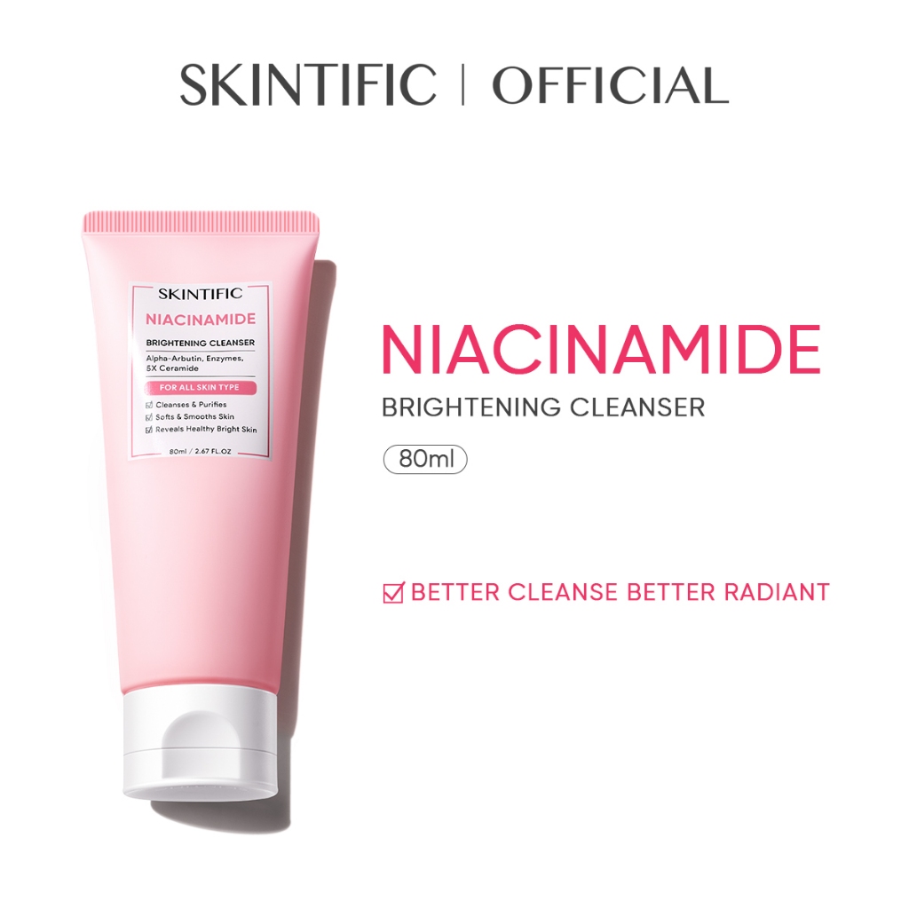 Skintific Niacinamide Brightening Facial Cleanser Ceramide Cleansing