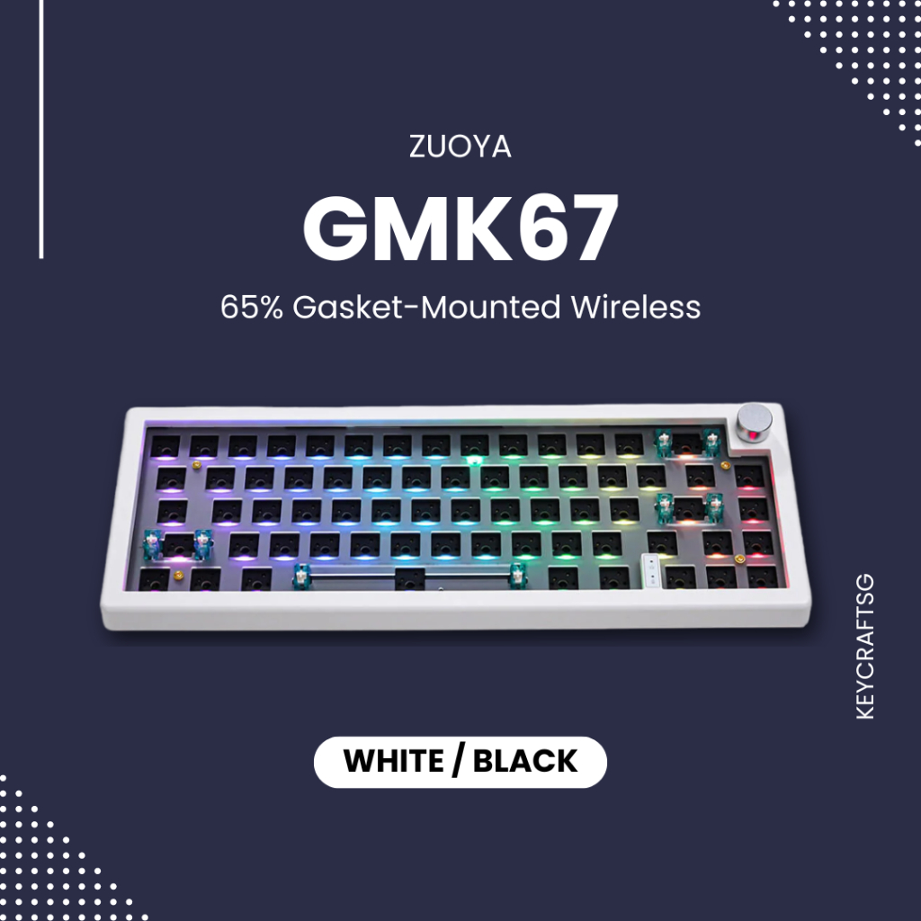 Zuoya Gmk Wireless Mechanical Keyboard Barebones Kit With Rgb