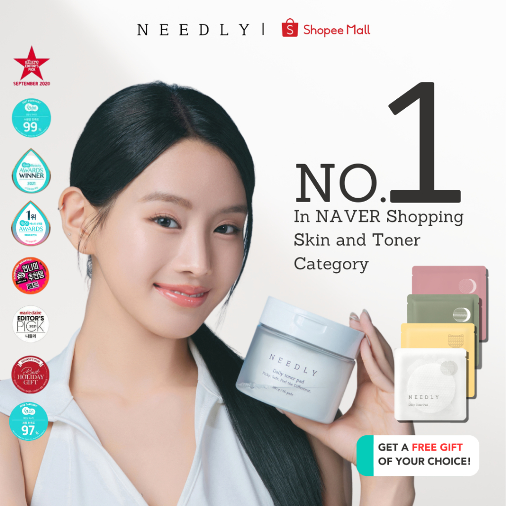 NEEDLY Daily Toner Pad 60sheets Exfoliating Facial Pads With BHA