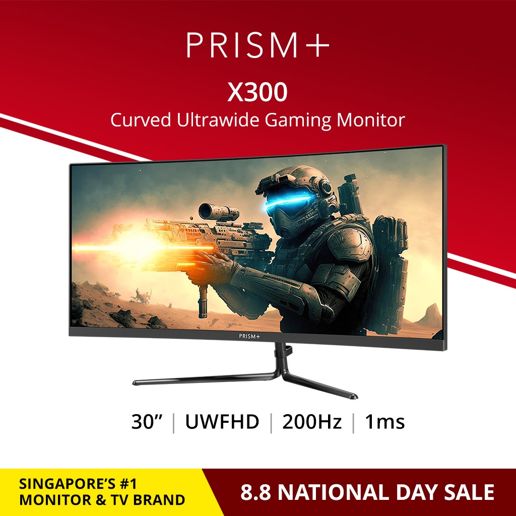 PRISM X300 30 200Hz 1ms Curved Ultrawide 21 9 WFHD 2560 X 1080