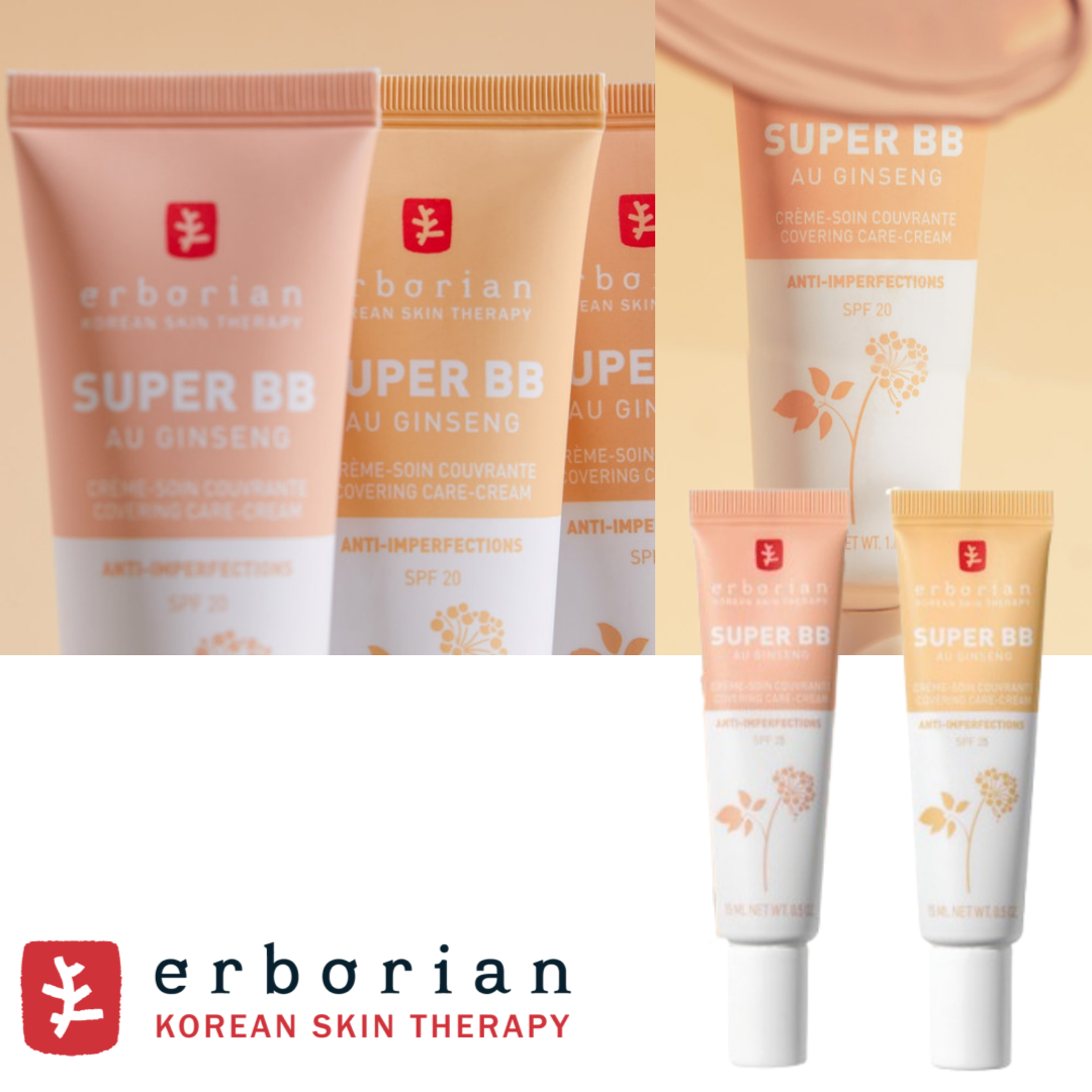 ERBORIAN CC Red Correct Cream SUPER BB Cream Nude Ivory