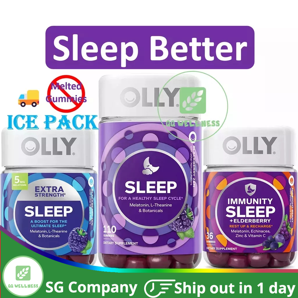 Olly Restful Sleep Immunity Stress Extra Strength Sleep Gummies