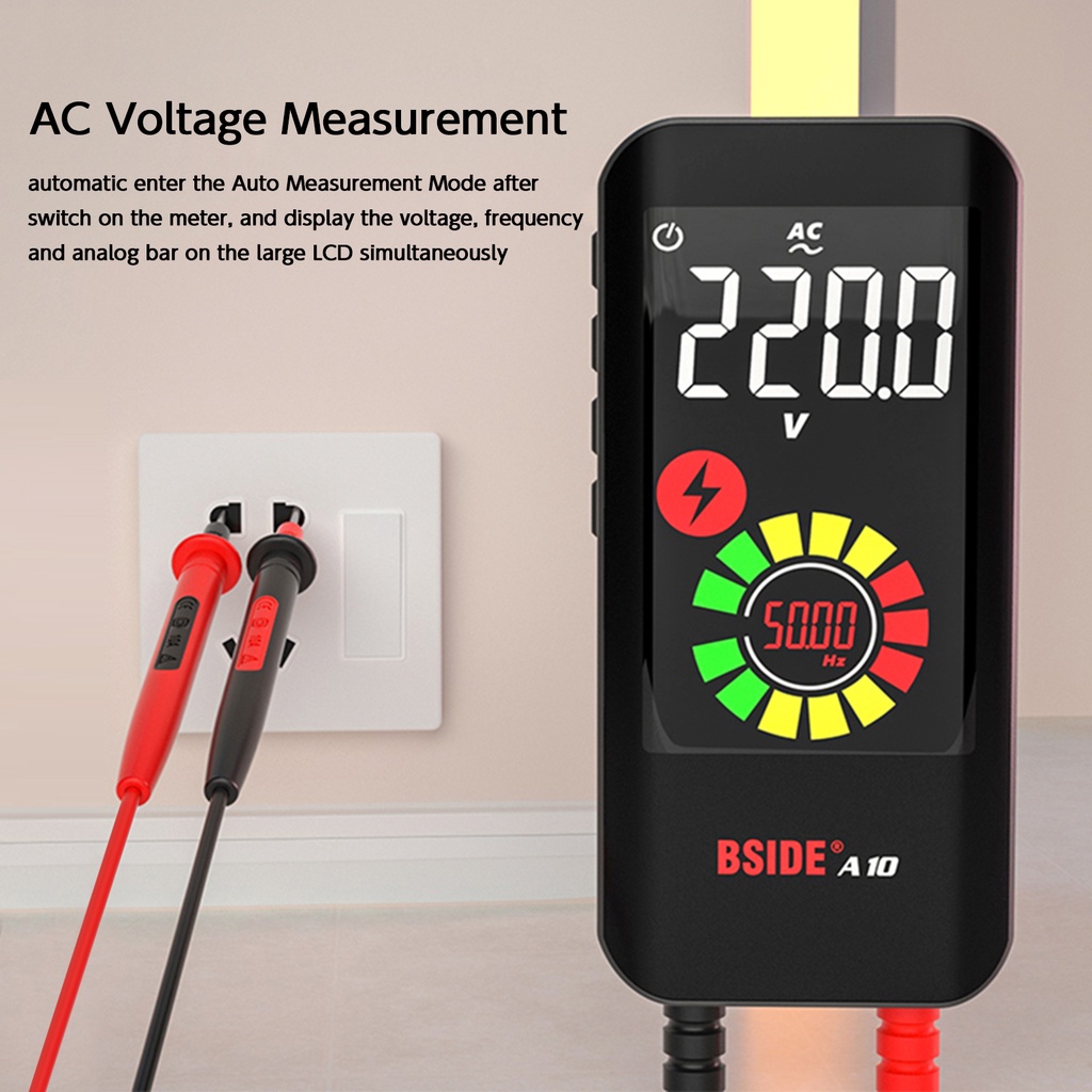 Portable Digital Multimeter BSIDE A10 True RMS EBTN Color Display DC AC