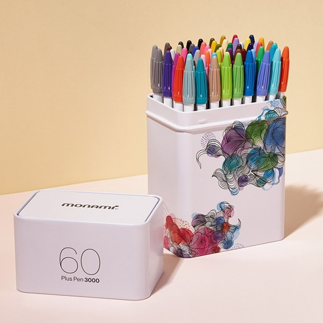 Monami Plus Pen Set Limited Edition I Watercolor Colors In