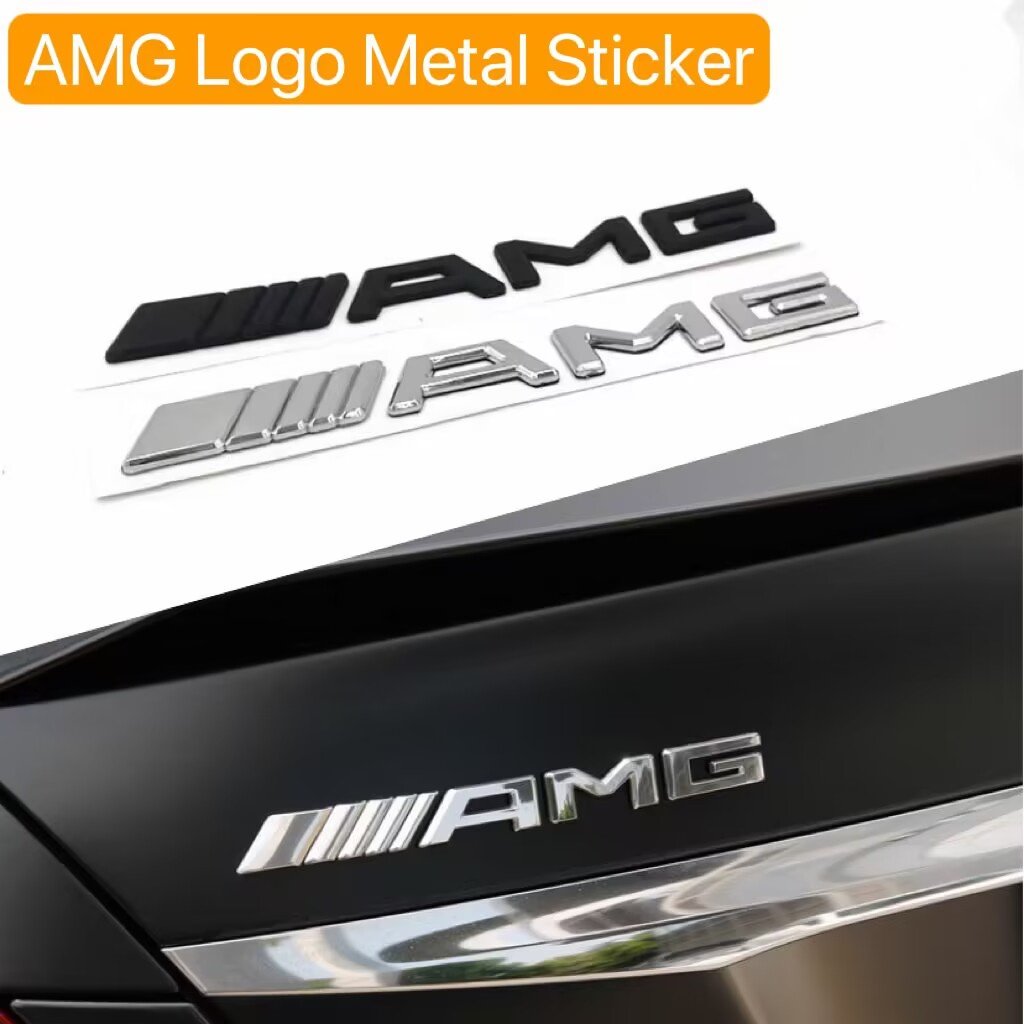 Mm X Mm Mercedes Benz Amg Logo Sticker D Metal Emblem Badge