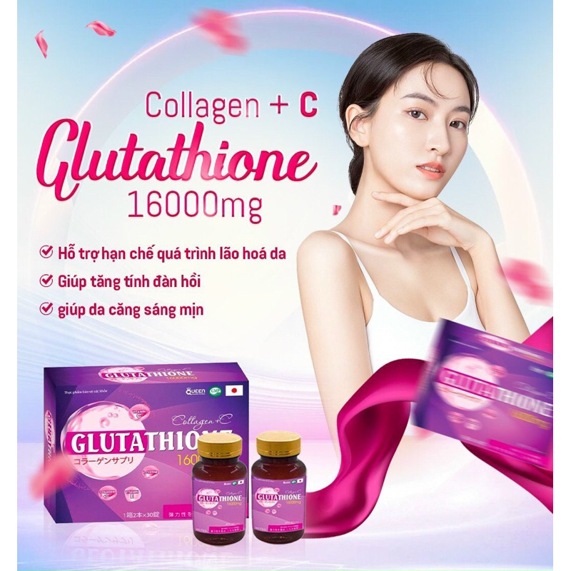 Collagen Glutathione Whitening Oral Tablet Plus Yellow Cap White