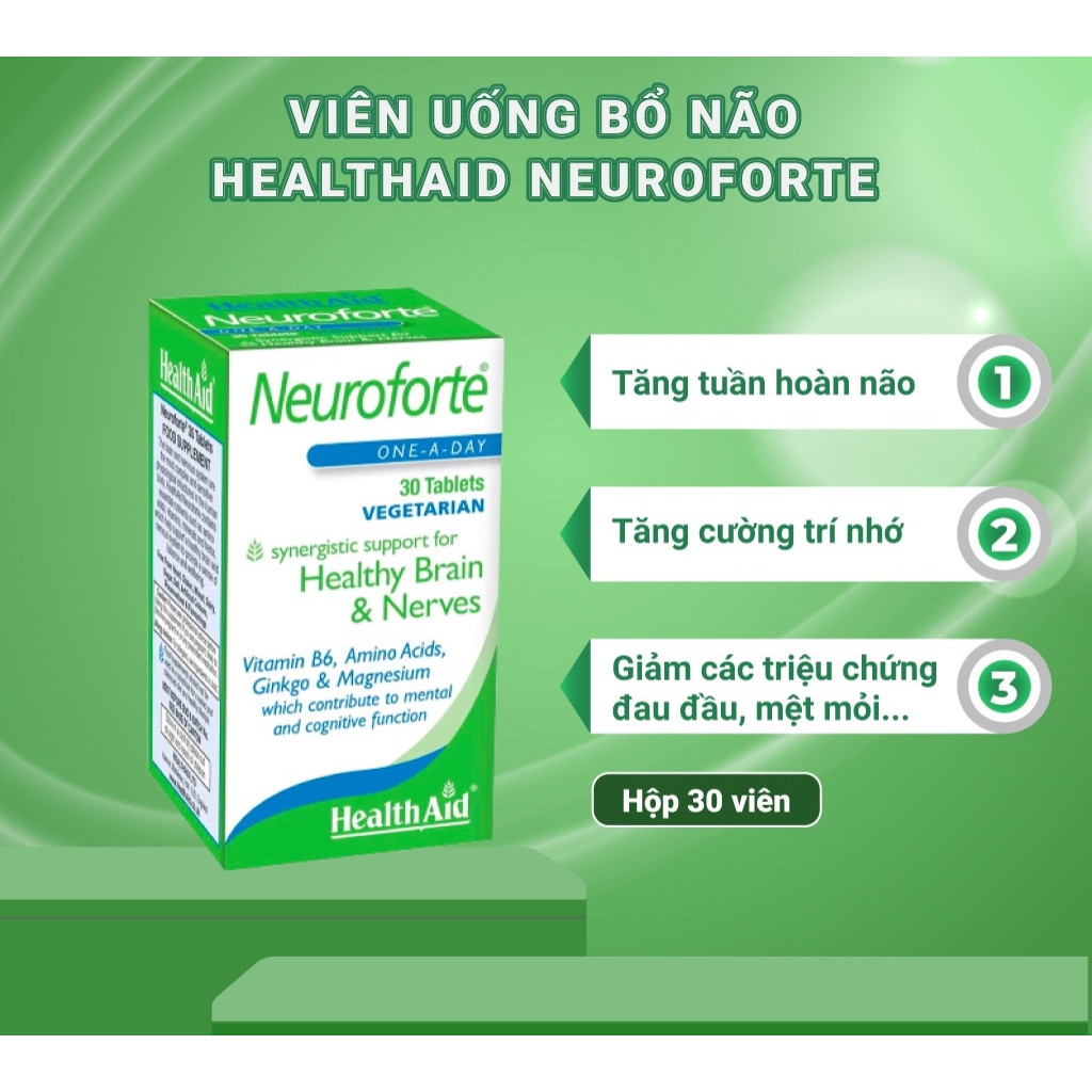 Healthaid Neuroforte Brain Supplement Helps Increase Blood Circulation