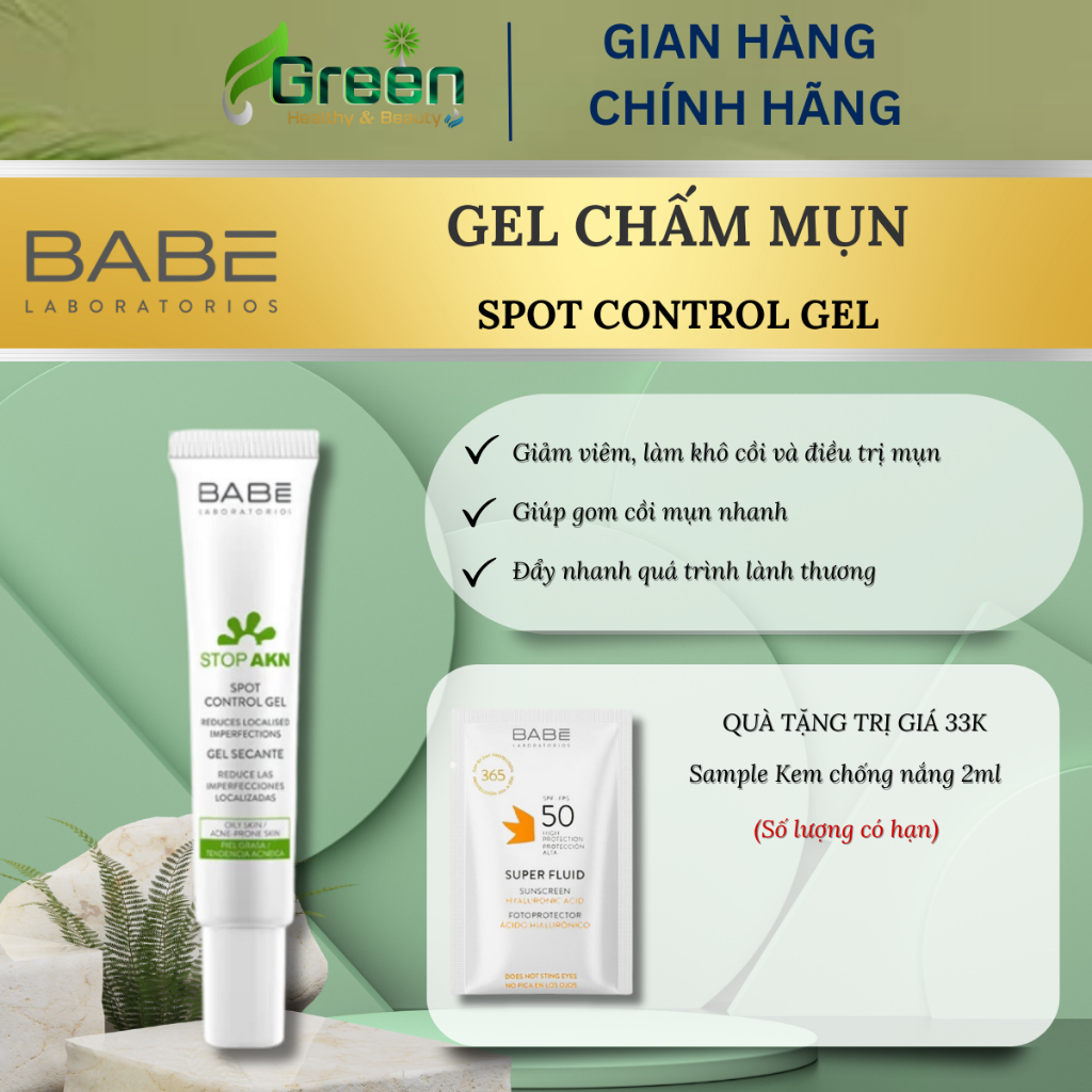 Babe Stop Akn Spot Control Gel 8ml Shopee Singapore