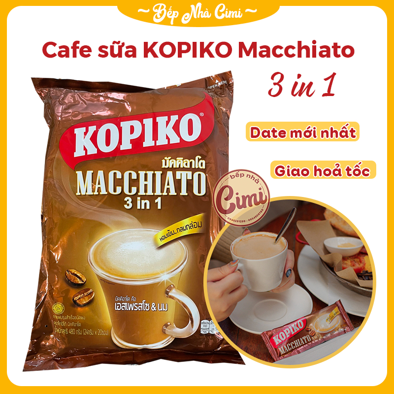 New Date KOPIKO Macchiato 3in1 Instant Milk Coffee KOPIKO Thailand