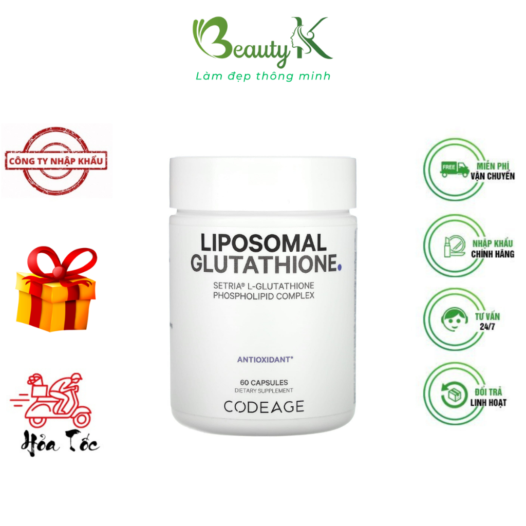 OXY Codeage Antioxidant Liposomal Glutathione Skin Whitening Pills