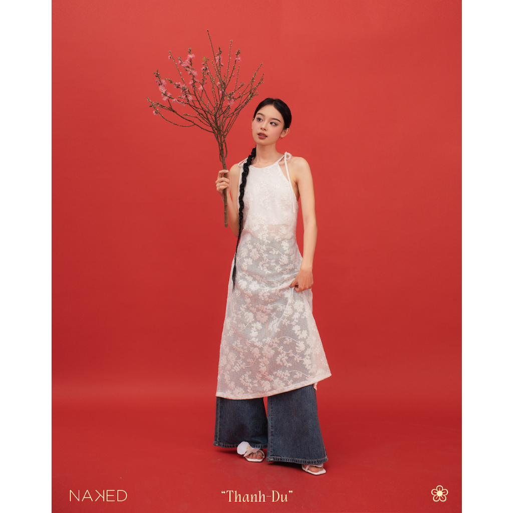 Naked By V Lace Camisole Dress Thanh Du Shopee Singapore