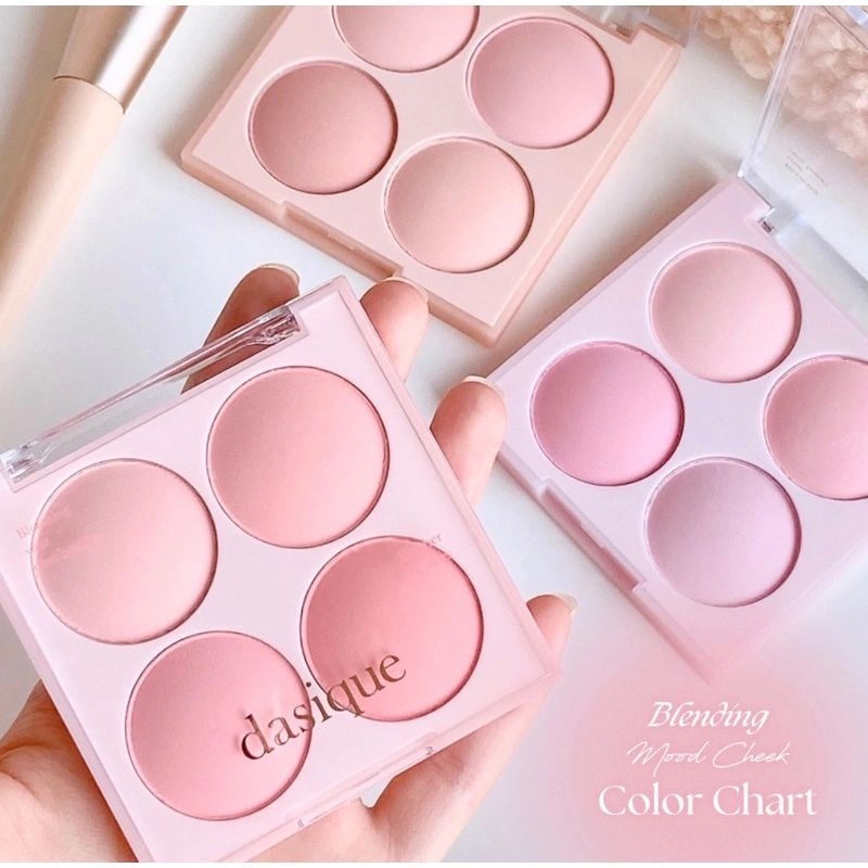 Dasique Ice Cream Blending Mood Cheek Blush 4 Cell Cheek Board Shopee