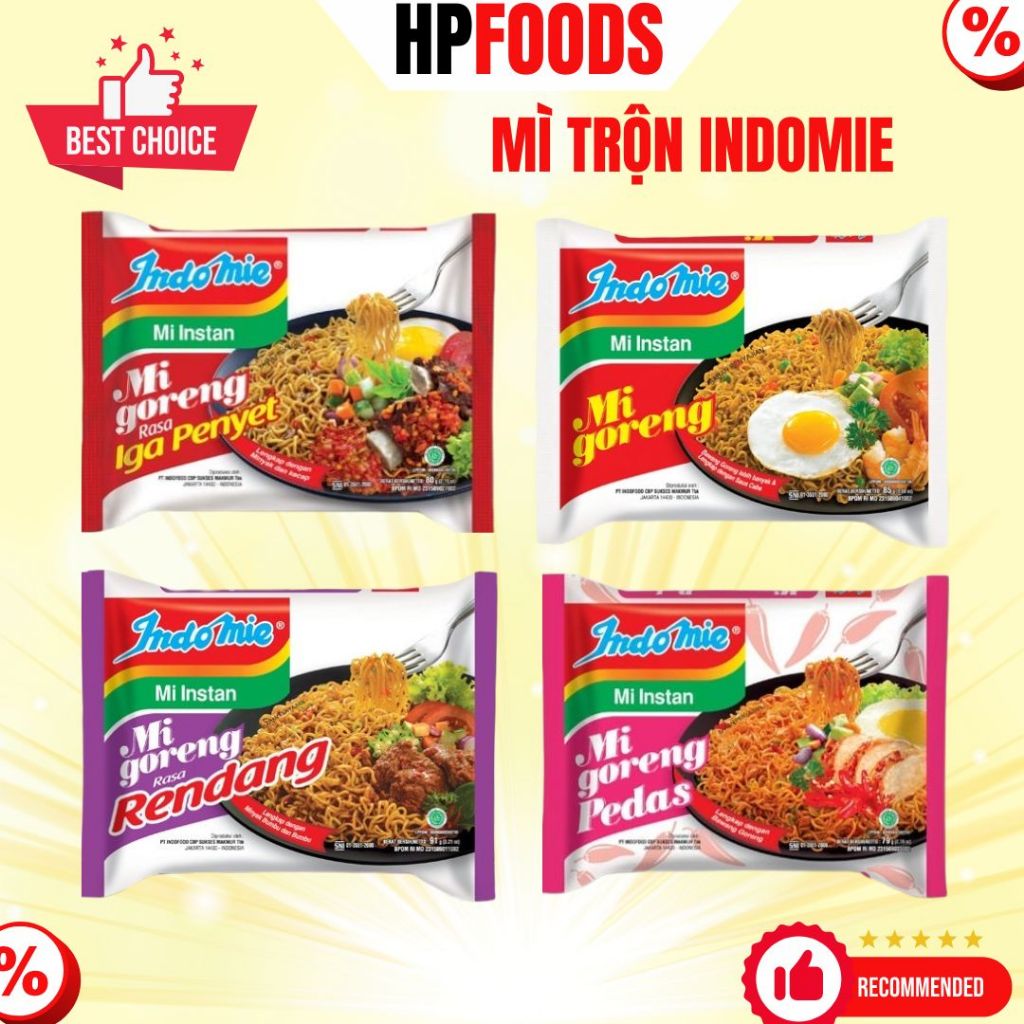 Combo Mix Indomie Noodles Special Spicy Flavors Spicy Beef Ribs