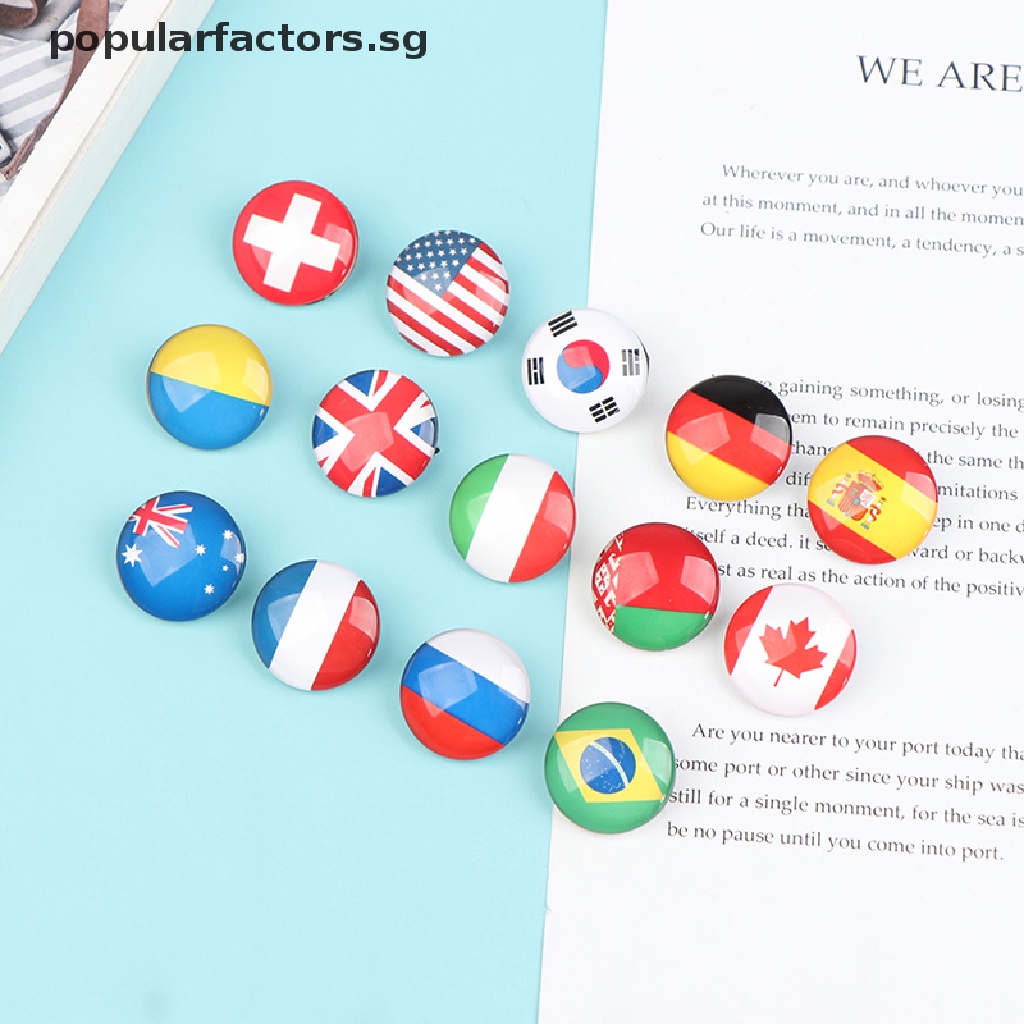 [popularfactors] World Flag Ukraine Ukrainian Russia American Brooch