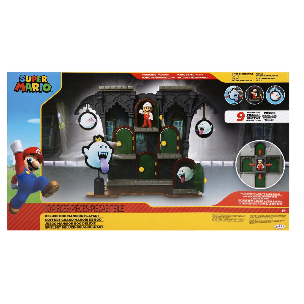 Super Mario Deluxe Boo Mansion Playset Action Figure | Shopee Singapore