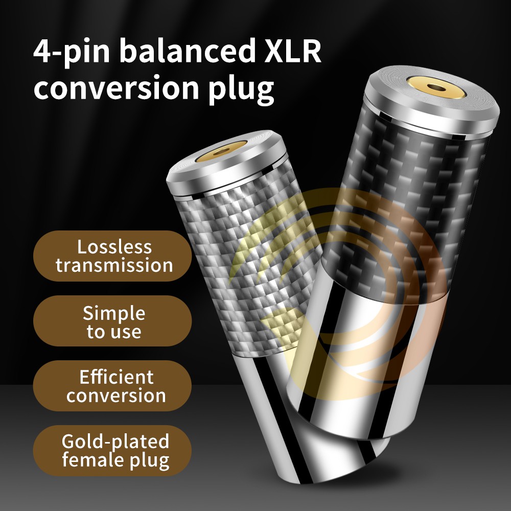 1 Piece DAC Decode 4 Pin Stainless Steel Male XLR To 2.5/3.5/4.4mm ...
