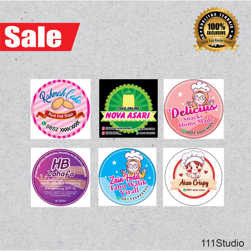 Waterproof STICKER / COSTUME LABEL STICKER / FOOD STICKER / PAPER ...