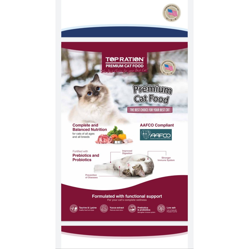 Top Ration Premium Cat Dry Food - Feline Nutrition ( Mother cat ...
