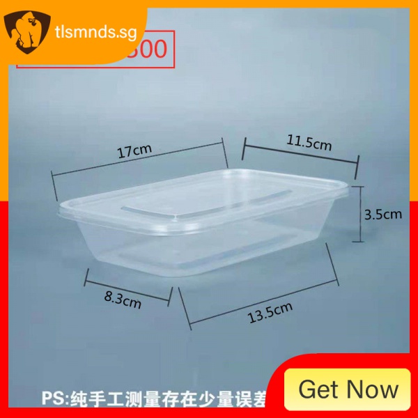 500~1000ml Disposable Rectangular Food Container / Fast food container ...