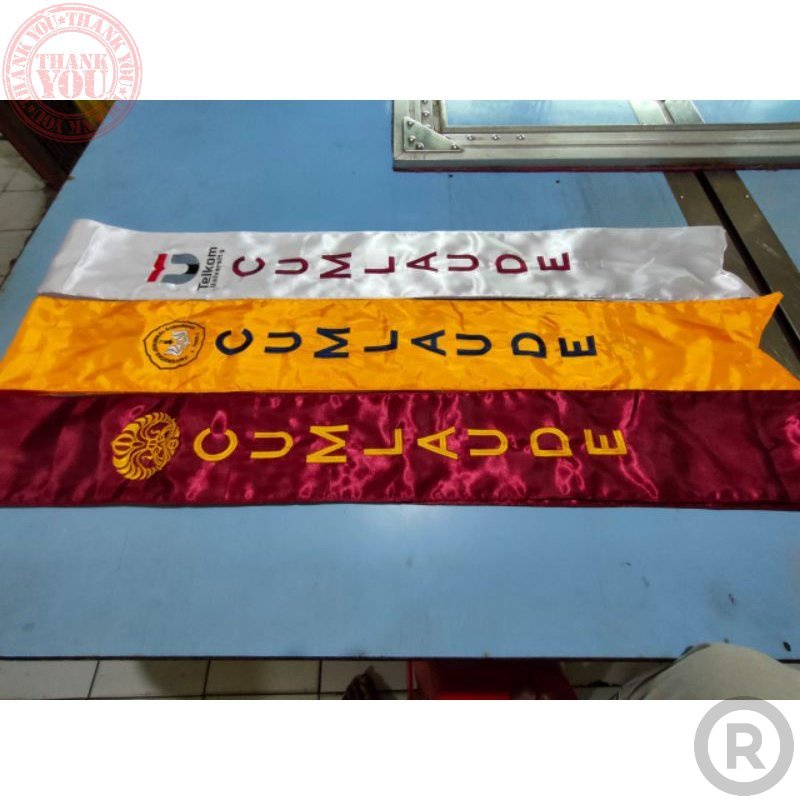 Sash Sash Sash Sash Sash Embroidered CUMLAUDE Can Use The Latest LOGO
