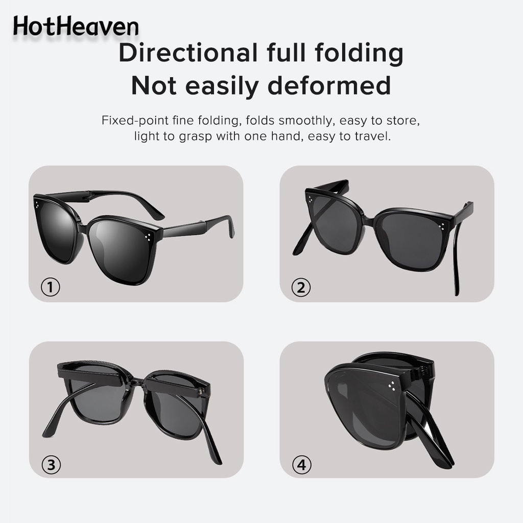5 Colors Unisex Fashion Anti UV Oval Frame Folding Sunglasses Women Men Eye Protection UV400 Plastic Full Rim Foldable Sun Glasses Shopee Singapore