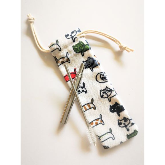 Stainless steel Portable Extendable Recyclable Drinking Straw | Shopee ...