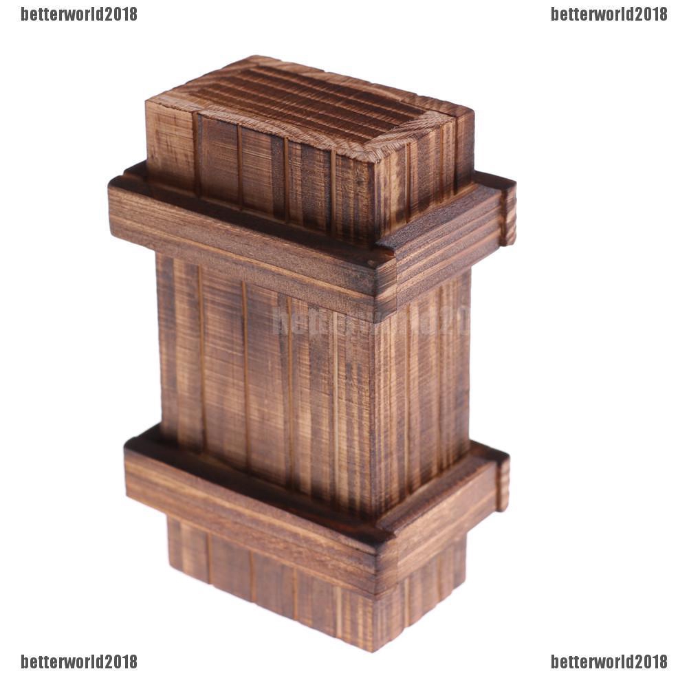 [BEW] Box Puzzle Magic Wooden Brain Teaser Secret Gift Drawer ...