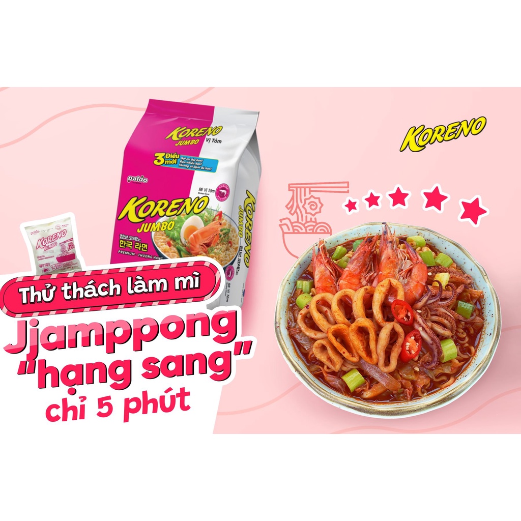 1kg (10 packs) Koreno Jumbo Noodles original delicious taste: Koreno ...