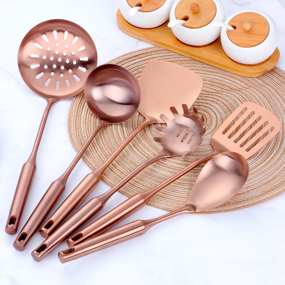 Rose Gold Kitchen Utensils Set Turners Cream Butter Cake Spatula