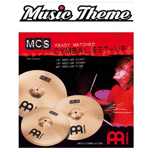 Meinl mcs deals cymbal pack