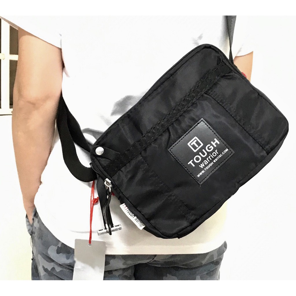 Tough Warrior Fashion M Size Unisex Sling Bag Shoulder Bag Soft Smooth Nylon Shopee Singapore