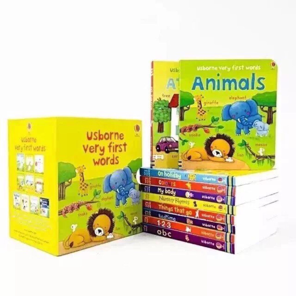 SG Seller Usborne Very First Words Collection 10 Board Books Box