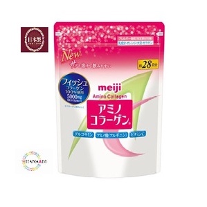 Meiji Amino Collagen Refill Pack 196g 28 days / Collagen Powder Regular【Made in Japan】【Delivery from Japan】