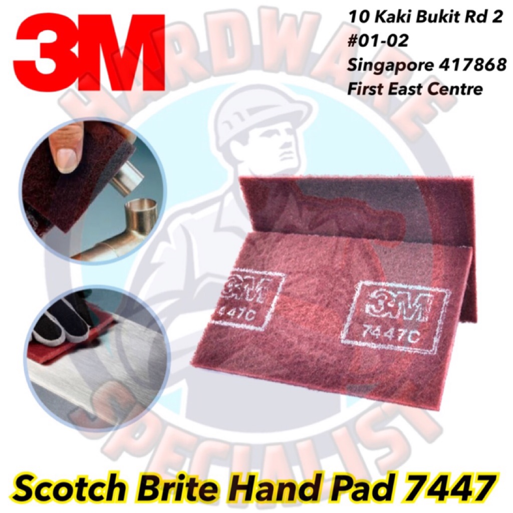 3M 7447C Scotch Brite Hand Pad (Rust Remover Pad) | Shopee Singapore