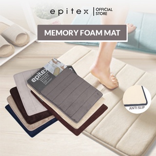 Epitex Deluxe Ultra-absorbent Memory Foam Floor Mat - Anti-Slip Bathroom Mat - Soft Memory Foam - 60 x 40cm