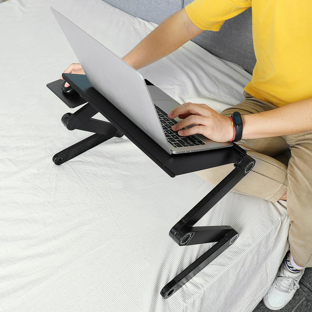 42*26 CM Two Fan Computer Stand Portable Adjustable Foldable Laptop