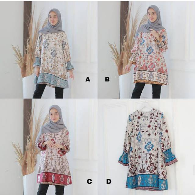 Sumba Tunic Rubber Sleeve (S M L XL XXL JUMBO) | Shopee Singapore