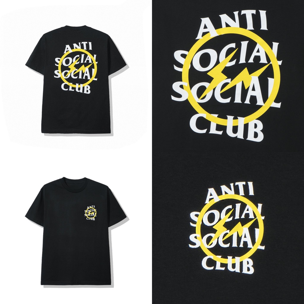 Fragment x Assc Yellow Bolt Tee | Shopee Singapore