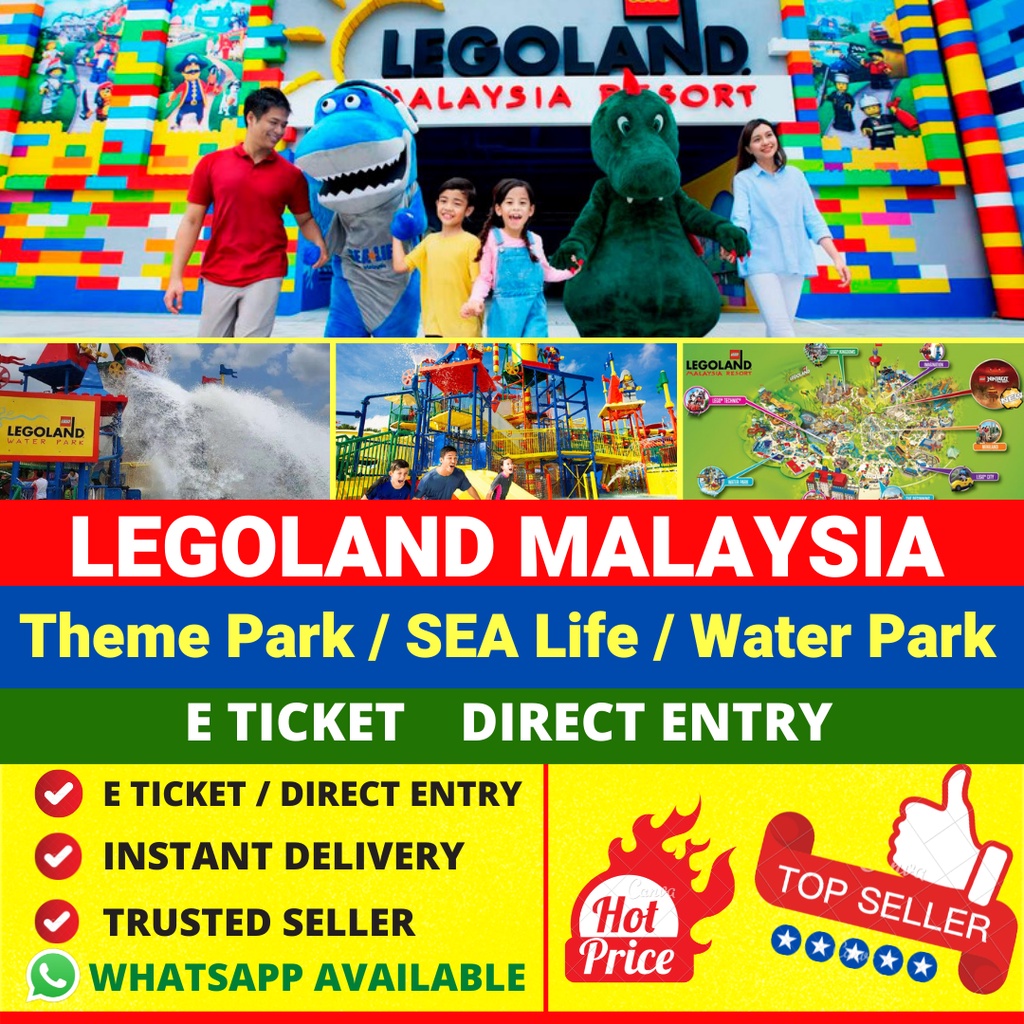 Legoland Tickets Malaysia Cheap discounted E Tickets Instant Delivery Email Confirmation Themepark Sealife Legoland Shopee Singapore